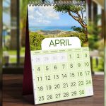 Kalenderbild mit individuellem Urlaubsfoto
